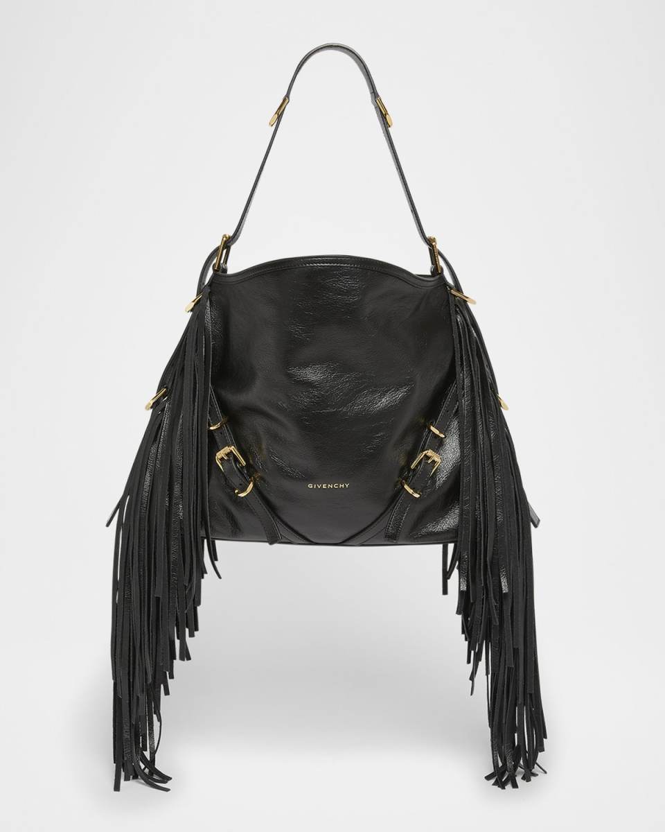 Voyou Medium Shoulder Bag in Fringe Leather